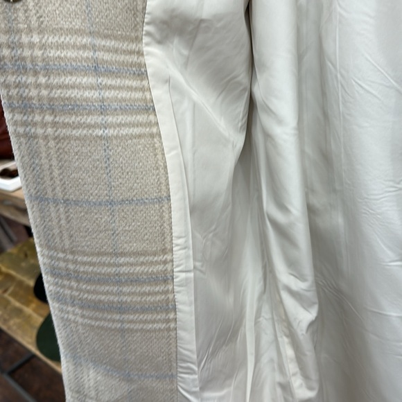 NEW Rylee + Cru Plaid Wool long coat - Picture 6 of 6
